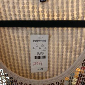 Gold sequence top never worn